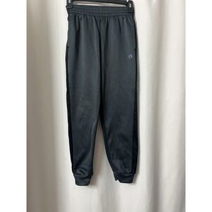 Kids Jogger Track Pants Athletic Wear Sweatpants Black Size 10-12 *See Dis*  H24